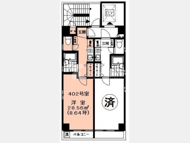 【カーサ大伝馬】間取り図