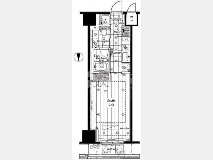 間取り図【コンパートメント東京中央】