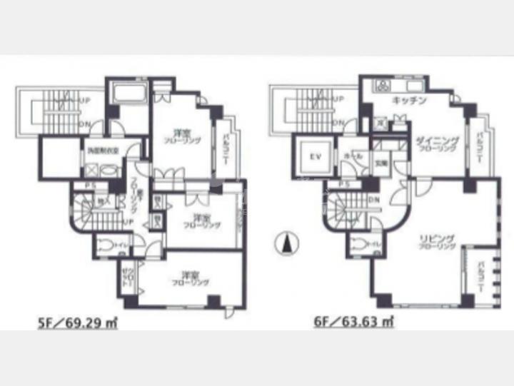 SOHOマンション【西麻布尾花ビル　5−6階】