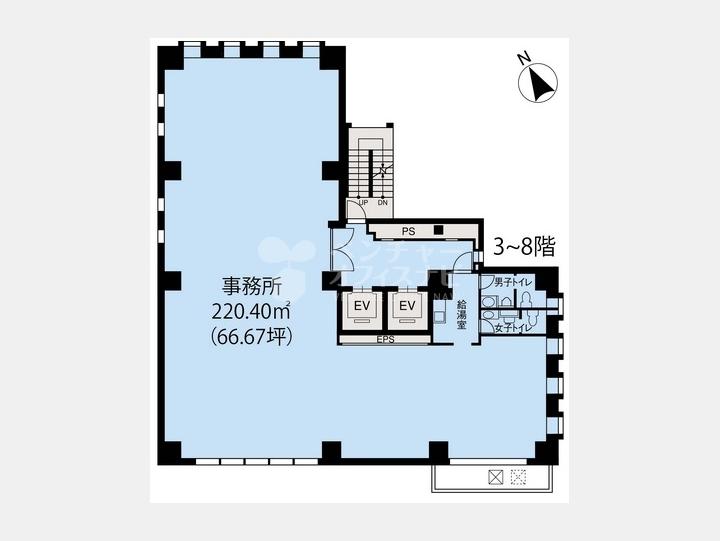 基準階間取り図【NTA日本橋ビル】