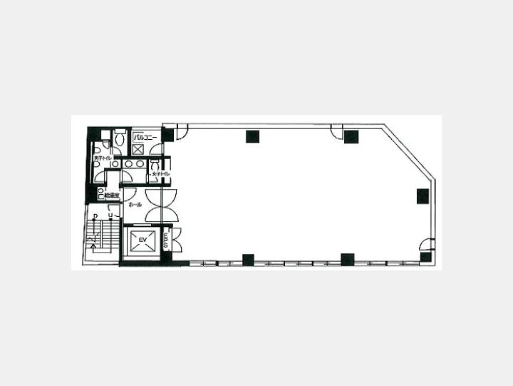 ２F間取り図【ハニー五反田第２ビル】