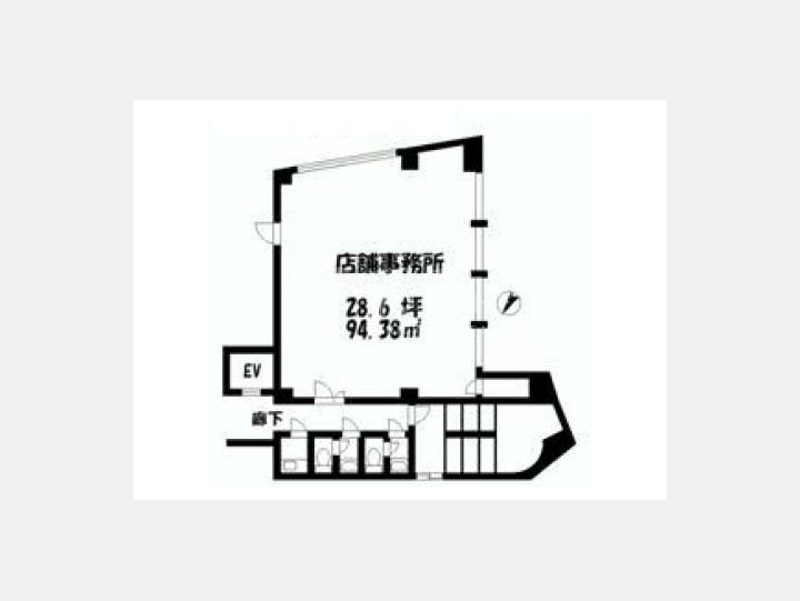 ２F間取り図【ほうらいやビル】