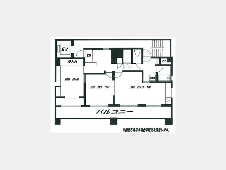 【ドミシールカワイ】間取り図