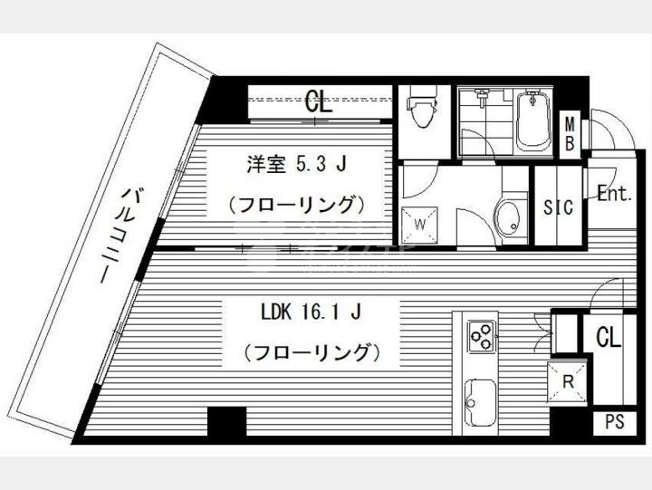 SOHOマンション間取り【エクレール乃木坂関根ビル　304号室】