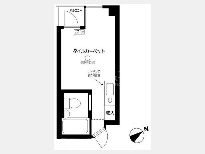 池袋センチュリー２１　３０３　間取図