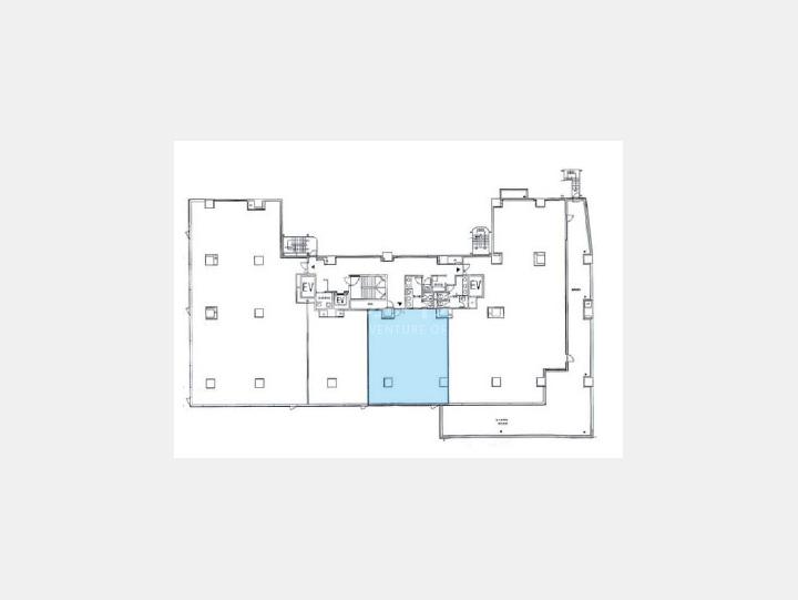 ３F　B２号室　間取り図【五番町ＫＵビル】