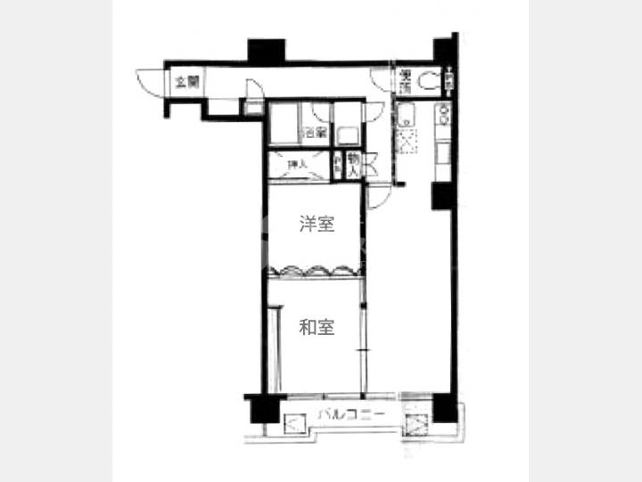 ４０８間取り図【芝公園アビタシオン】