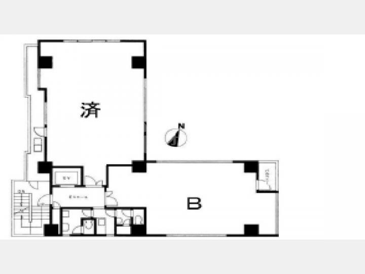 4階間取り図【カツミビル】