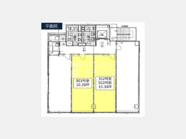 賃貸オフィス【デニス赤坂　503号室／仲介手数料無料・フリーレントキャンペーン】