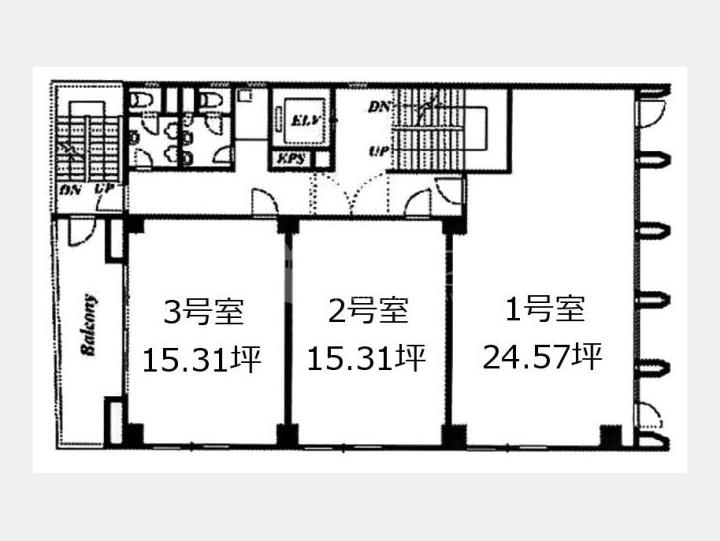 ミツヤ四谷ビル　間取り図　