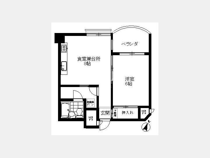 間取り図 【サンハイツ中野】