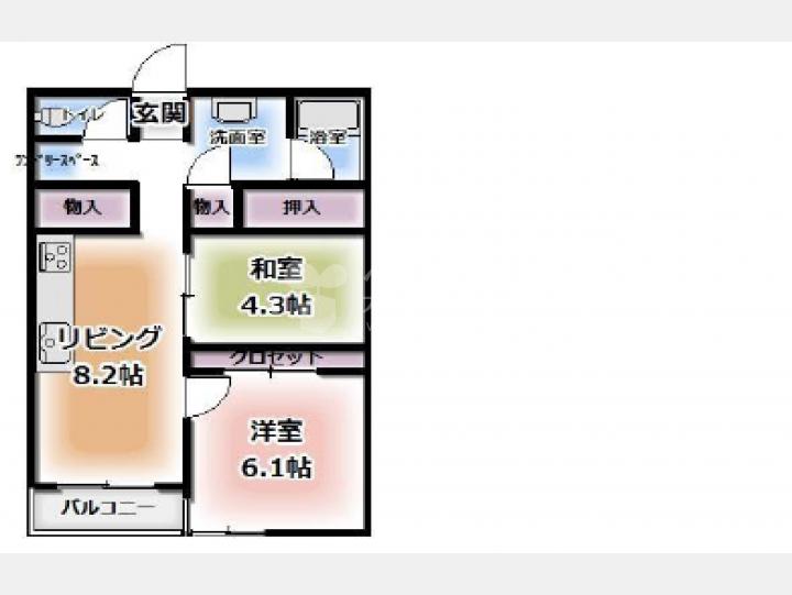 3階平面図【サンビューハイツ四番町】