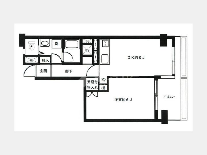 ６１０間取り図【代官山エーデルハイム】