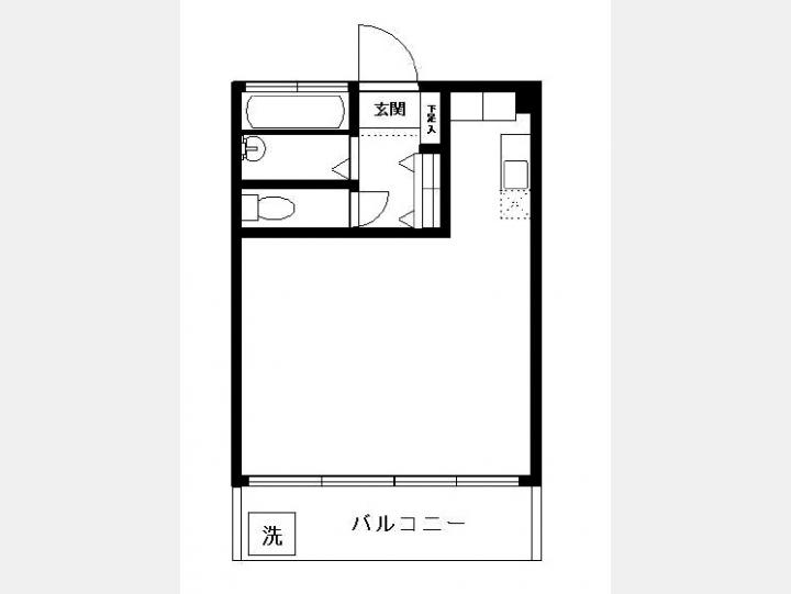 ７０３間取り図【原宿第２コーポ】