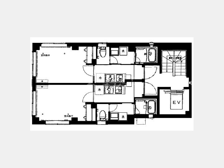 ２F間取り図【エリナビル】