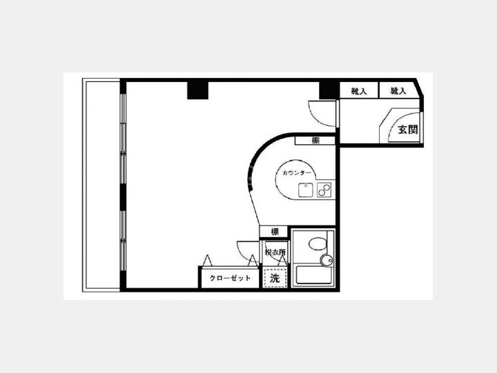 ２０８間取り図【渋谷三信マンション】