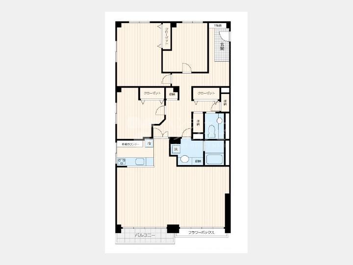 ７０１間取り図【ドミ麻布】