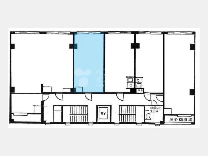 ２０４間取り図【黒門町ビル】