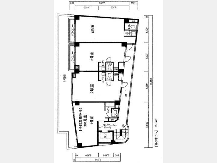 ３０１間取り図【第三叶ビル】