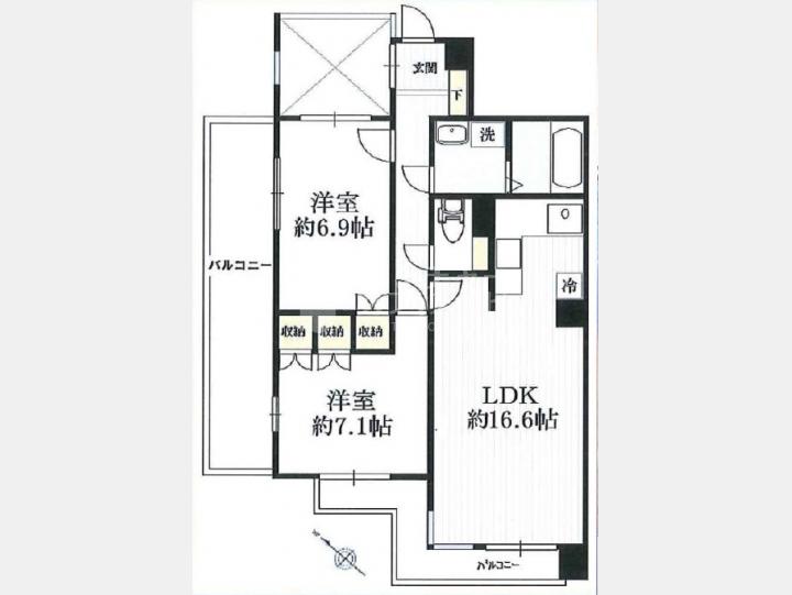 間取図　【ラスターハウス】