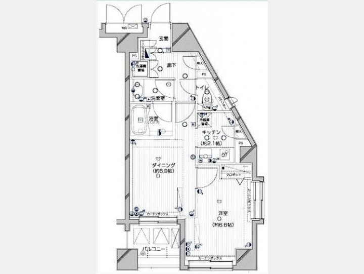 SOHOマンション間取り【デュオスカーラ西麻布タワーＥＡＳＴ　902号室】