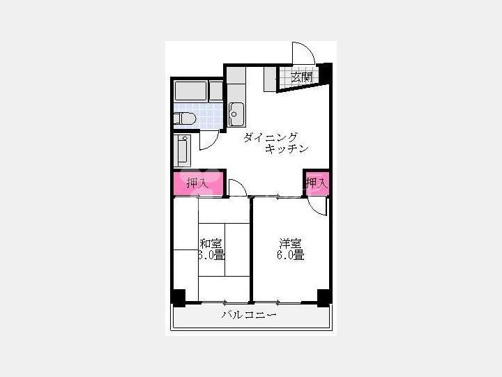 参考間取図　【ジャコワ東日本橋マンション】