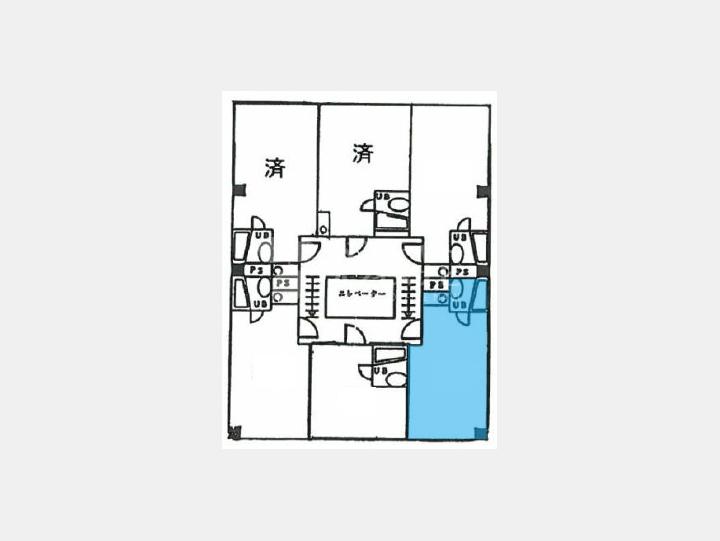 ６０１間取り図【三光ビル】