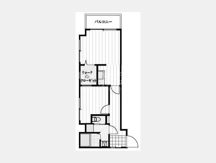 207号室間取図【オーロラ三田】