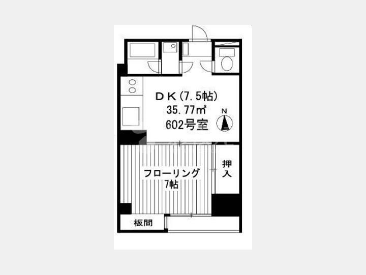 602間取り図【双葉ビル】