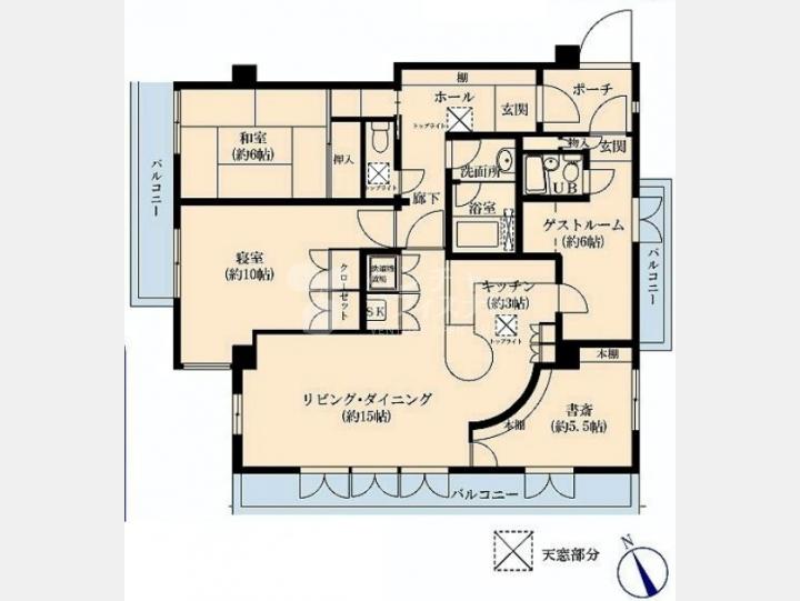 間取図 【ベルテ代々木Ⅱ】