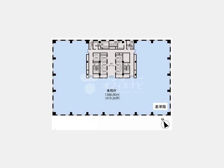 基準階間取り図【東京建物八重洲ビル】